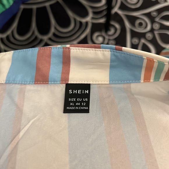 Vertigo Striped Patched Pocket Button Down Shirt!๐๐๐๐ - Picture 7 of 8